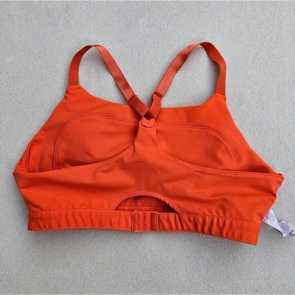 Fabletics Adele Racerback High Support Sports Bra Orange - Picture 9 of 12